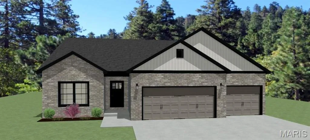 Rendering of finished home.