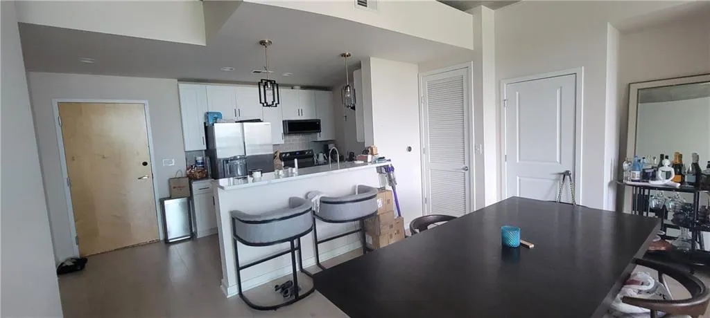 Dining space with visible vents