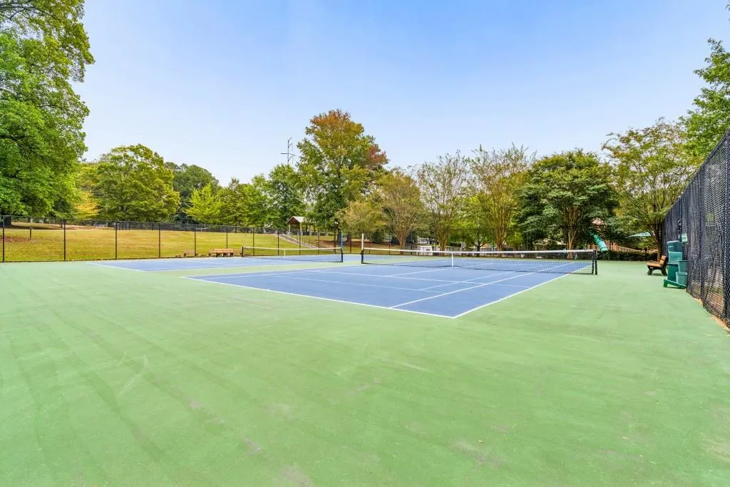 Tennis courts at nearby Ashford Park.