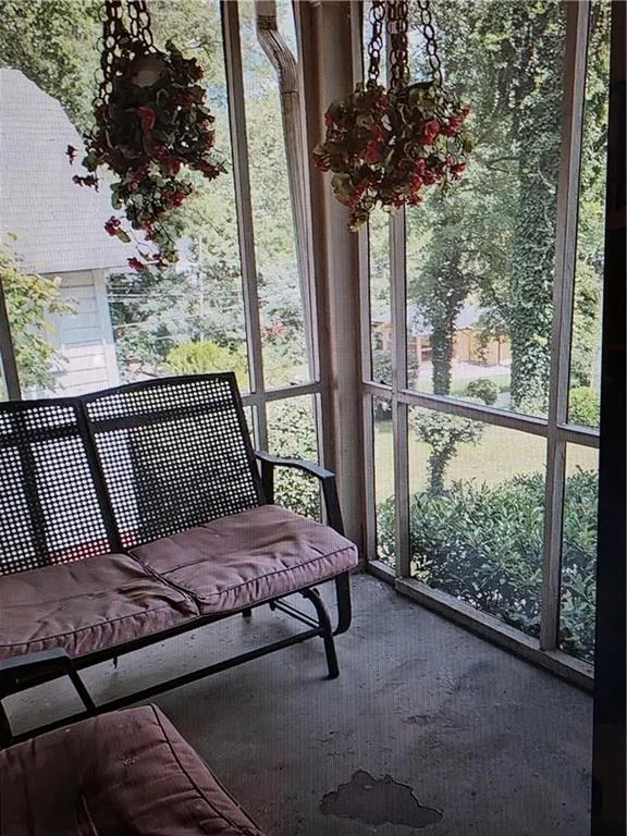 View of front porch