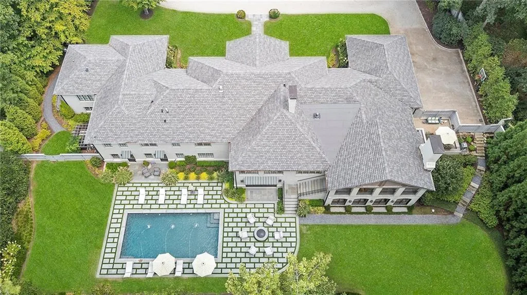 Back of property. Just over an acre.