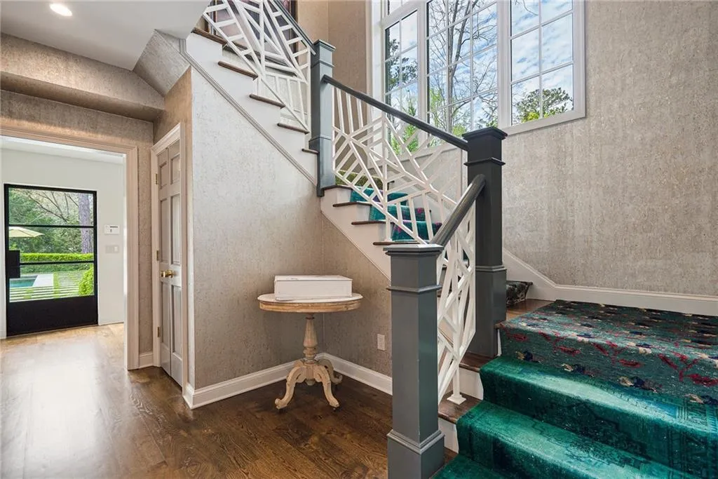 One of two stairwells.
