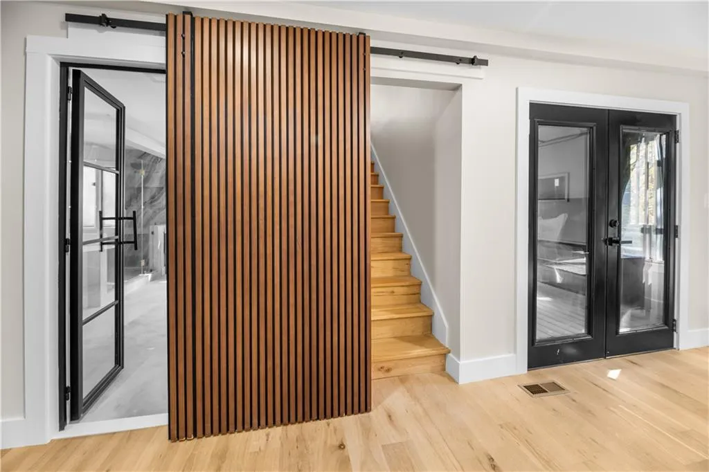 Stairway to 2nd closet in primary bedroom