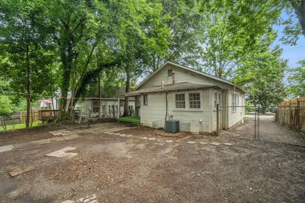 Flat Backyard With A Storage Shed