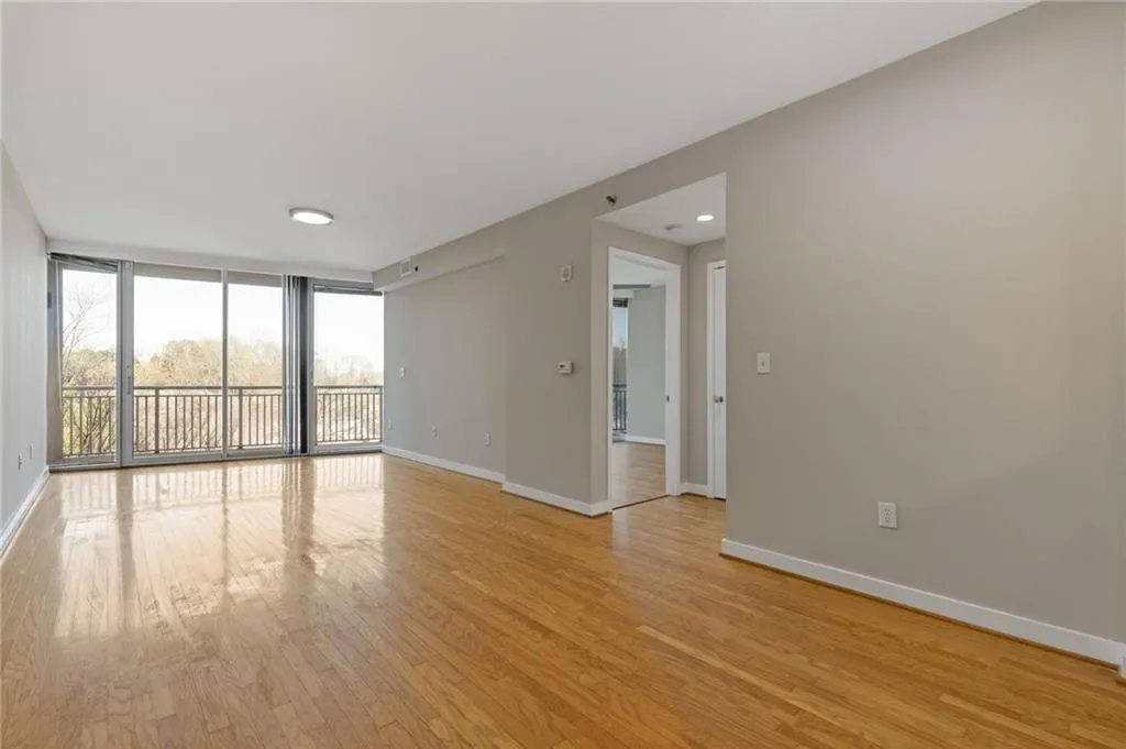 Spare room with light wood-style floors