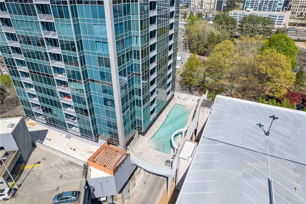 View of urban area with a pool
