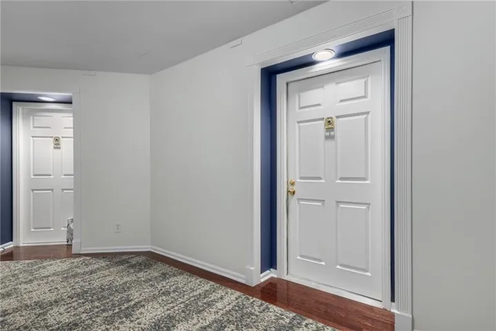 Welcoming entry with convenient access to living spaces
