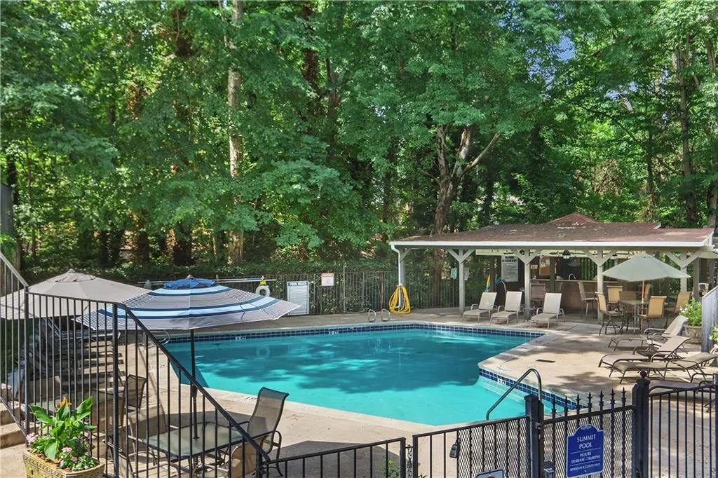 View of pool with a patio