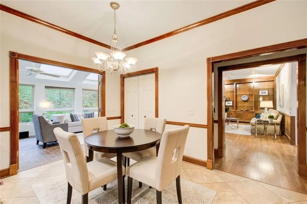 Eat in Kitchen with views of the sunroom