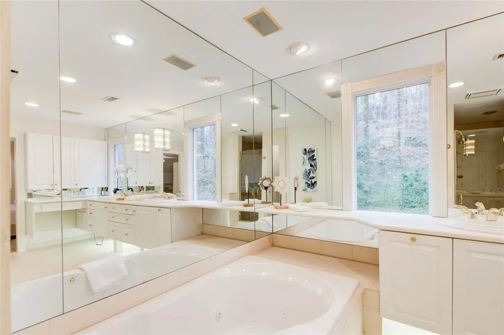 Lots of storage in the primary bathroom