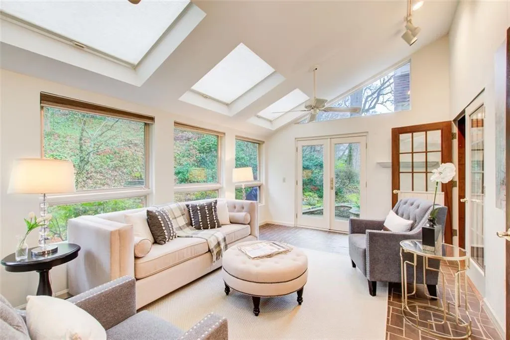 This home has a great courtyard backyard