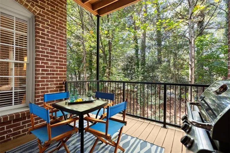 Grilling porch off of the kitchen & living level.