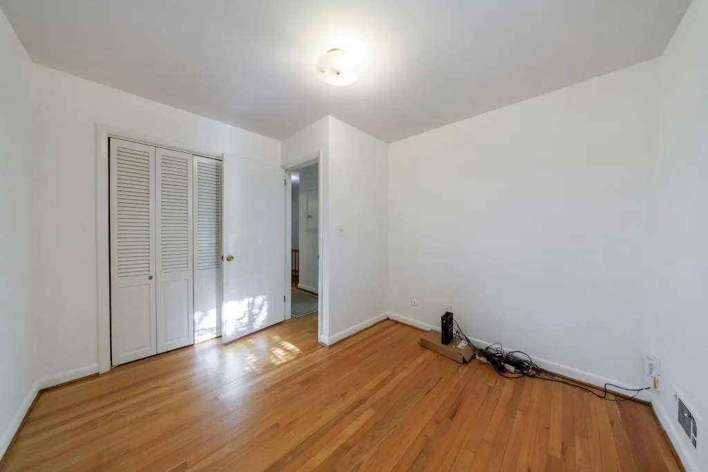 Third bedroom on second level with hardwood floors