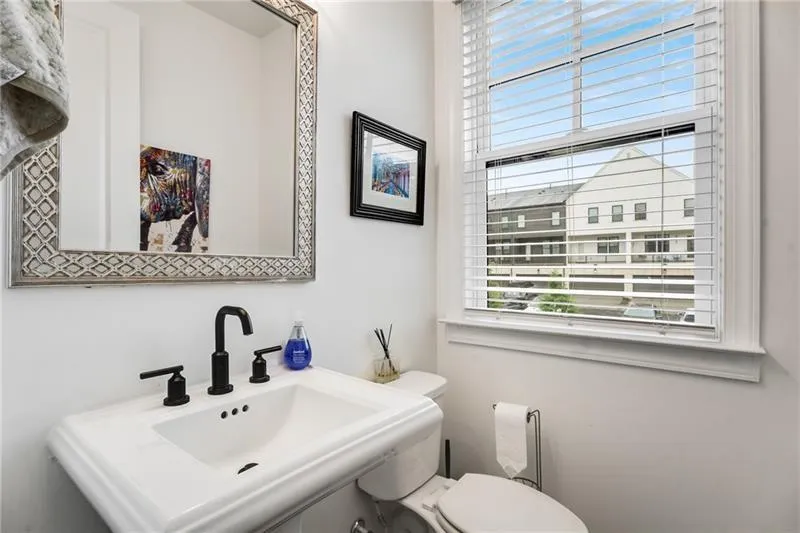Bathroom featuring toilet and a sink