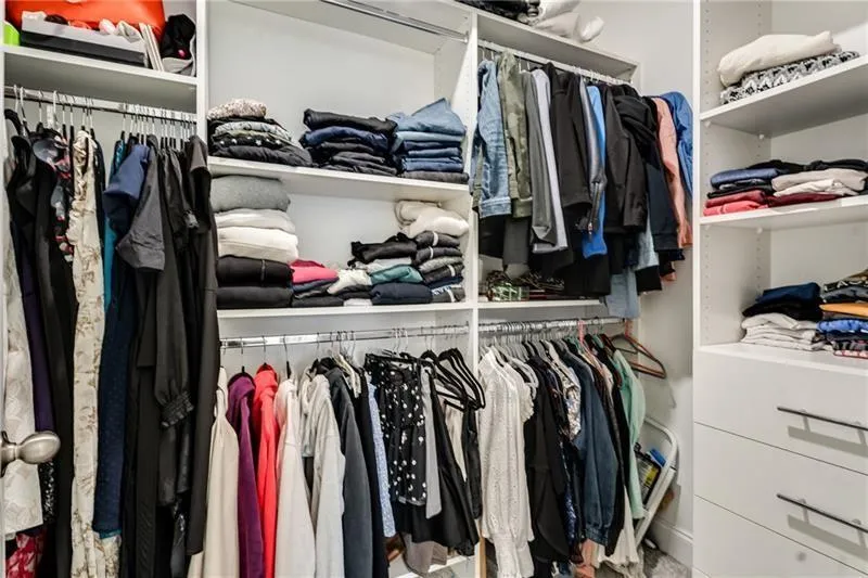 View of spacious closet