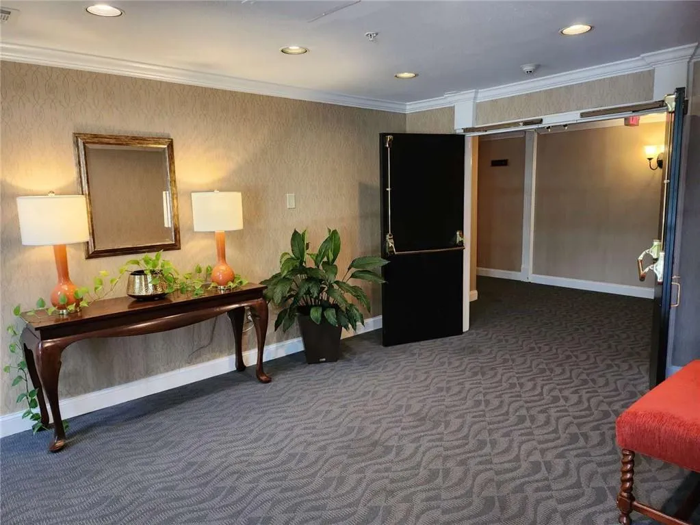 Lobby Hallway from elevator to hallway to unit