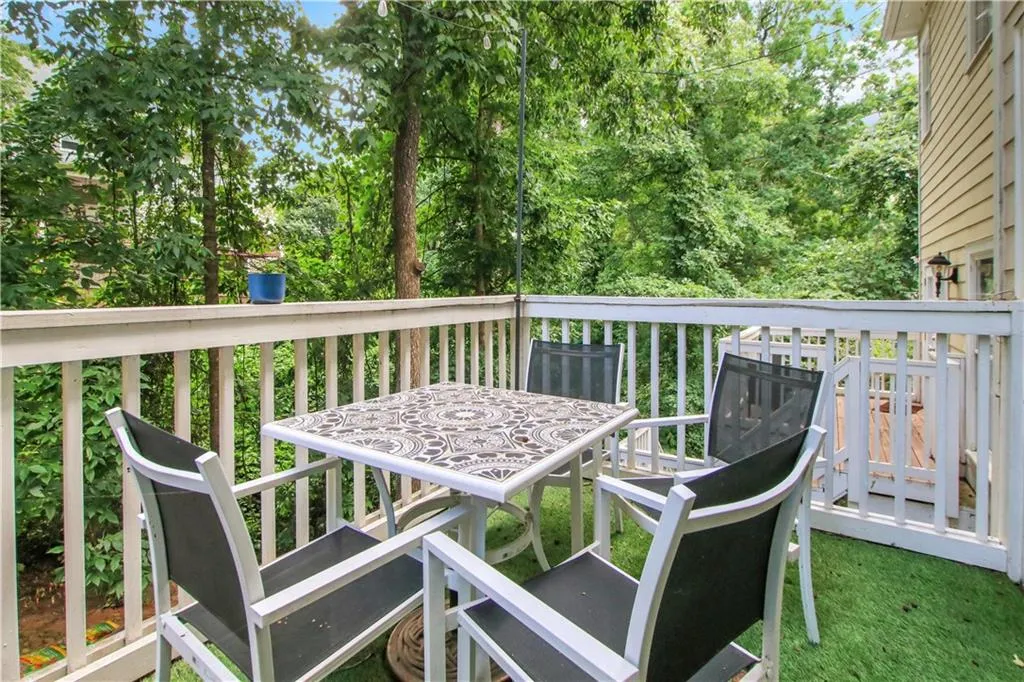 View of wooden terrace