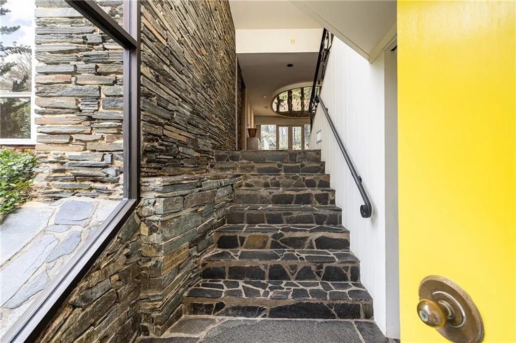 Stairs to living area
