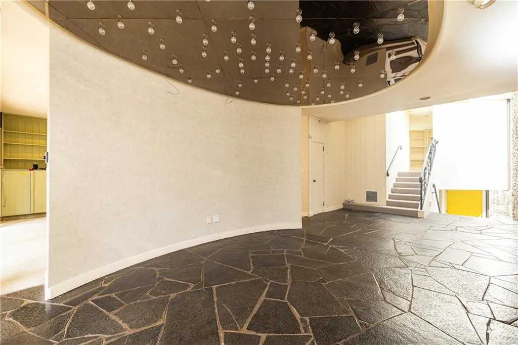 Diining room flows to family room and living room