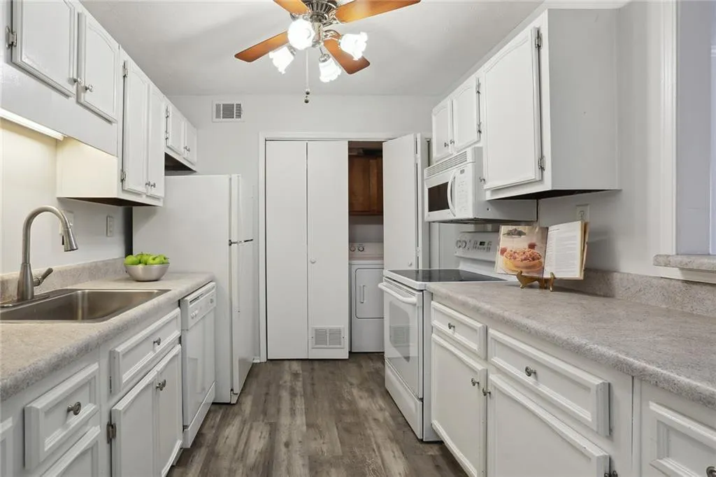 Kitchen with Laundry Closet