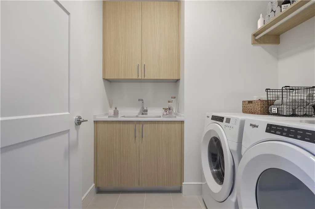 Large laundry room.