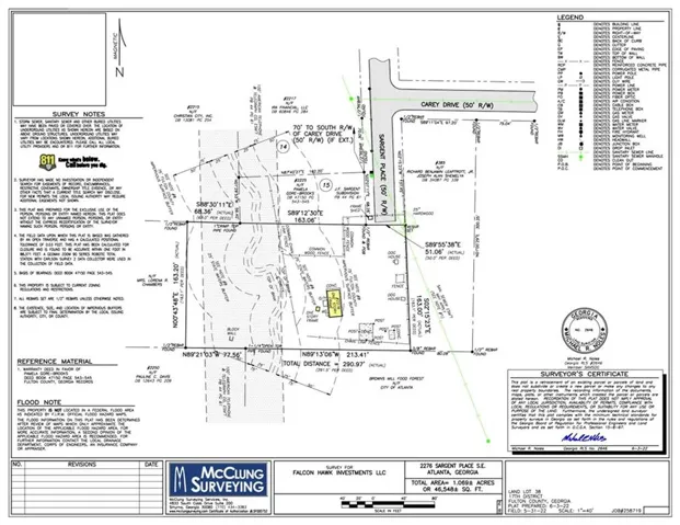 Survey map / technical document