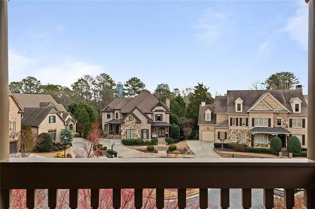 View of top floor front porch