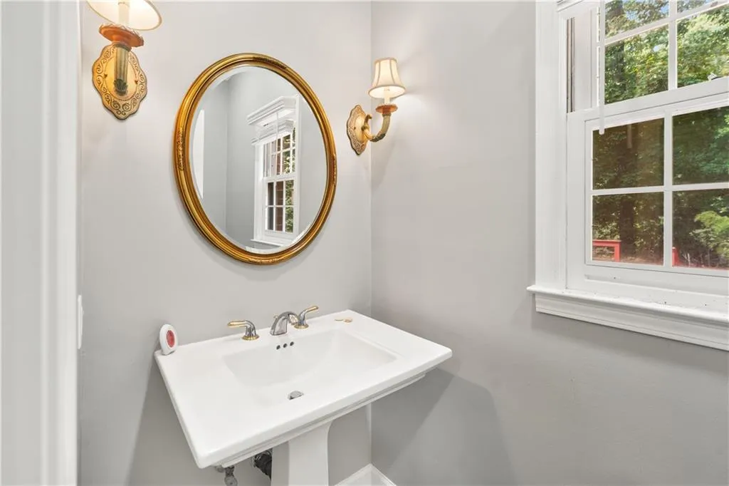 Convenient  Powder Room off Kitchen and laundry Room