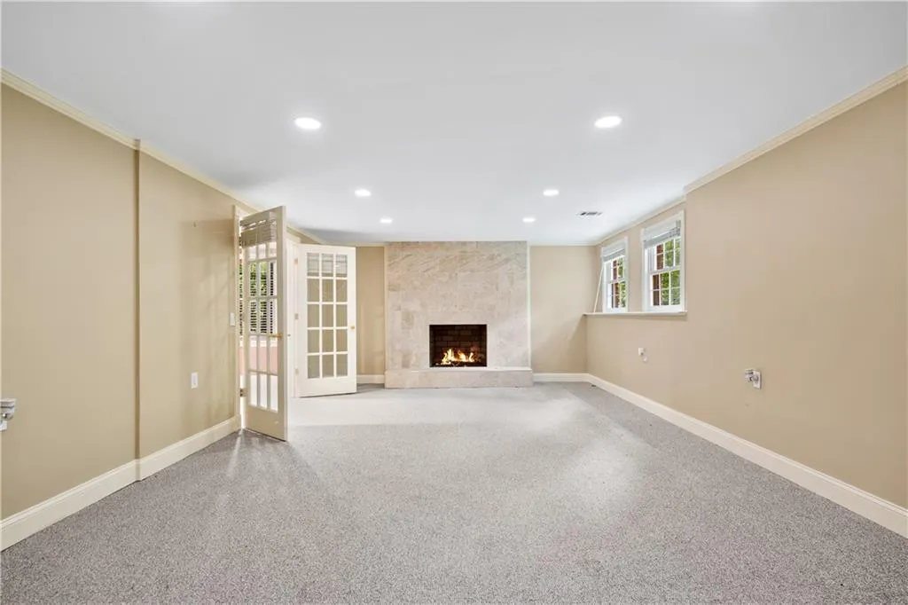Family Room with Fireplace, Terrace Level
