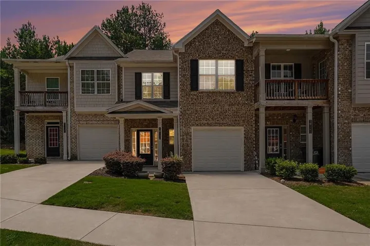 Brick and siding exterior with covered entry