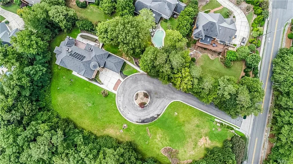 Aerial view of property's location