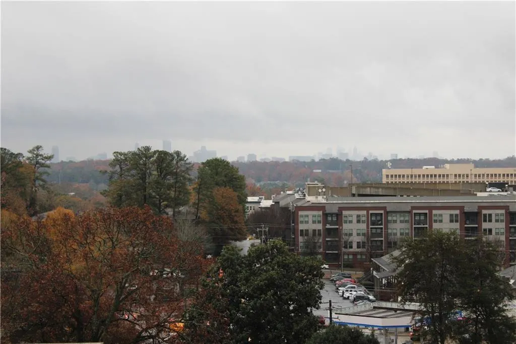 Balcony's view of Buckhead and Downtown Atlanta.
