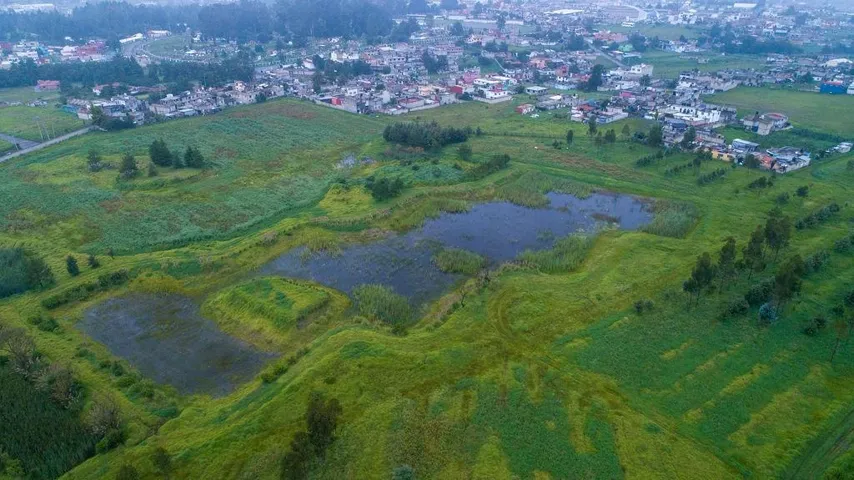 Aerial view of property's location