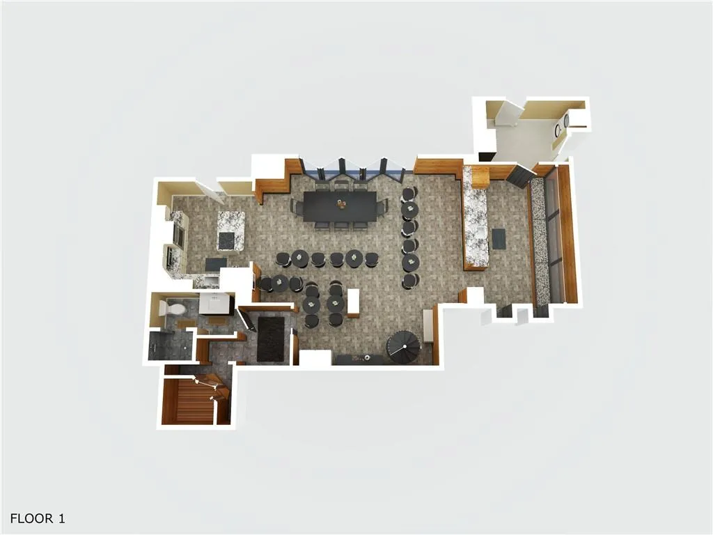 3D Floor plan - Sub basement 1st level stacked