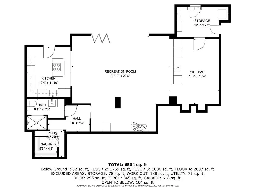 Sub basement - 1st floor stacked. Daylight 2nd basement