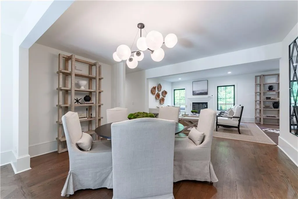 Open concept formal dining area