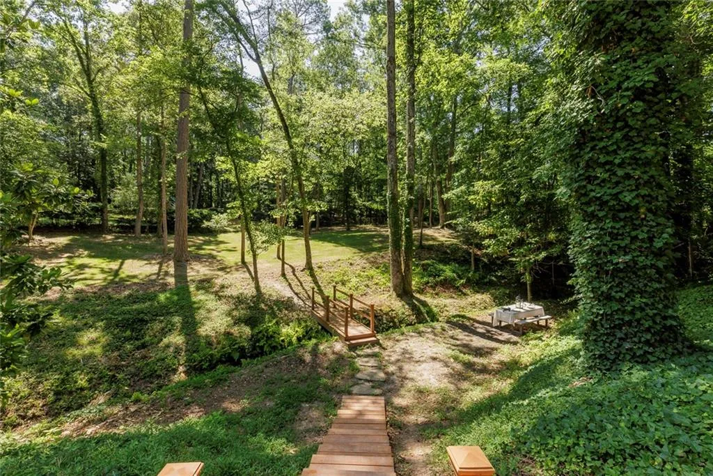 Incredible park-like fenced yard