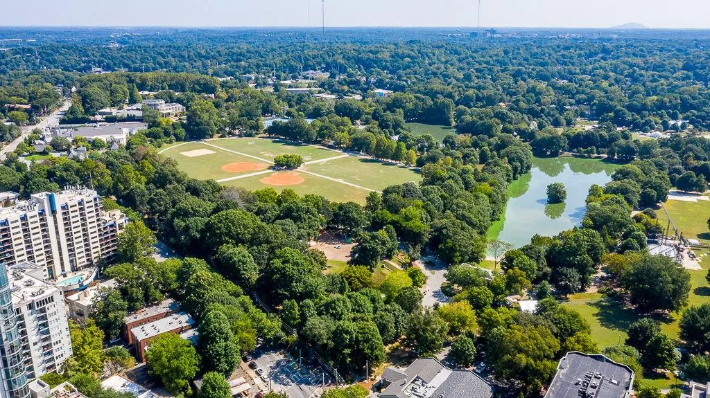 Piedmont Park is steps away