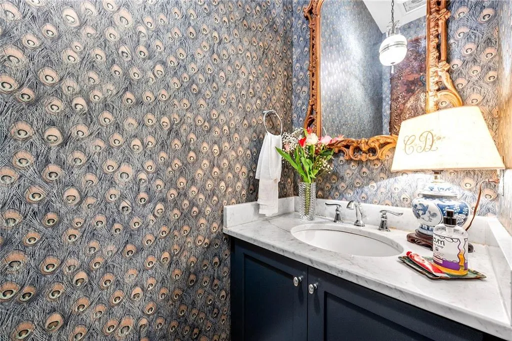 cutest powder room on main