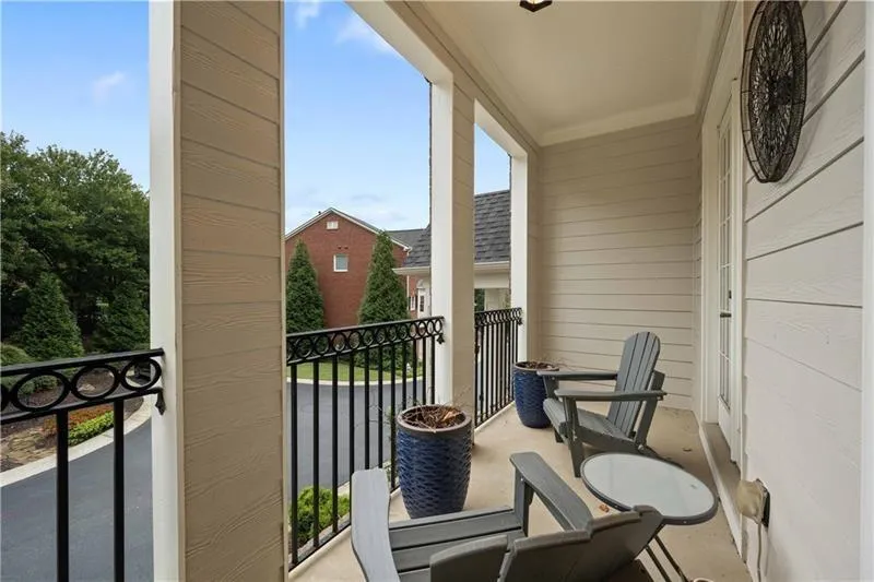 Another view of the front balcony. Perfect spot to relax with your morning coffee or beverage of choice after a long day!