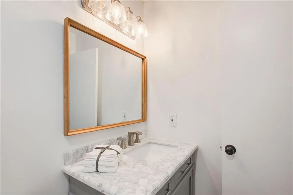 Another view of the primary suite bathroom.
