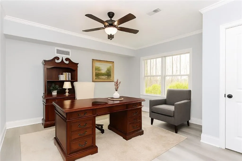 Virtually Staged - this room is large enough for a smaller guest room, gym or craft room