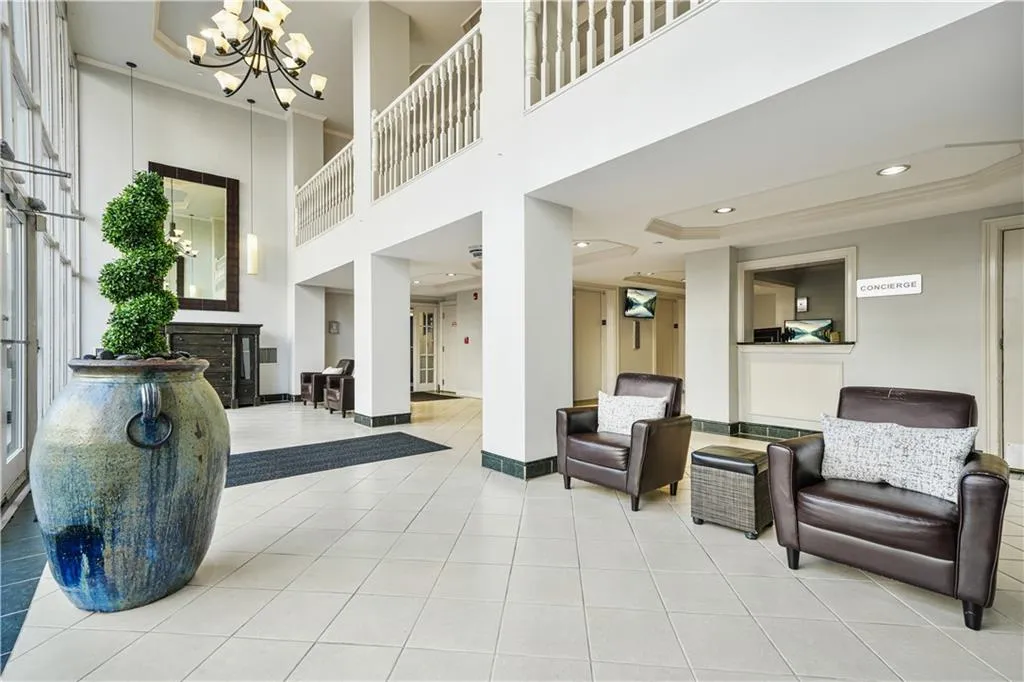 Lobby featuring recessed lighting