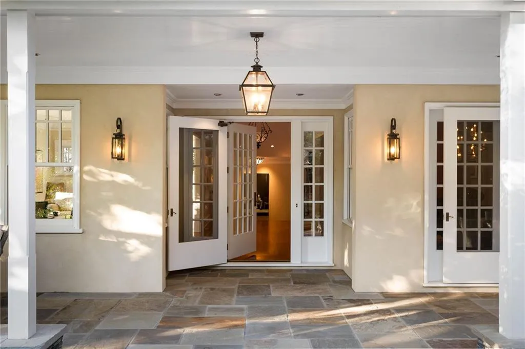 Doorway to property with french doors