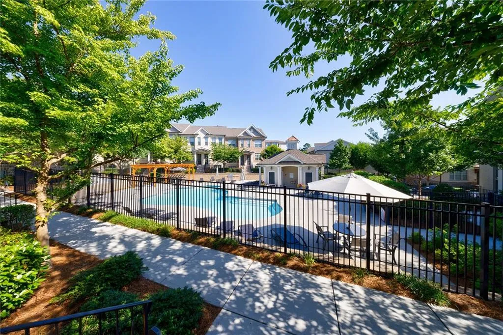 Steps away from the front door is the pool.