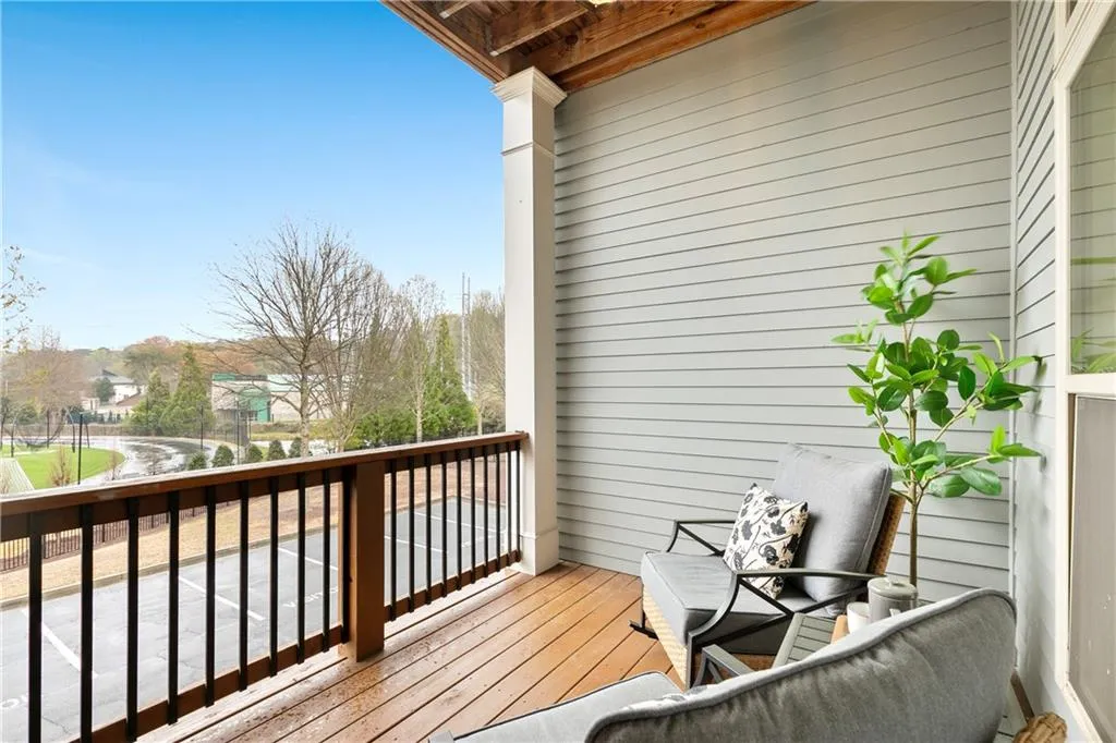 View of main floor patio