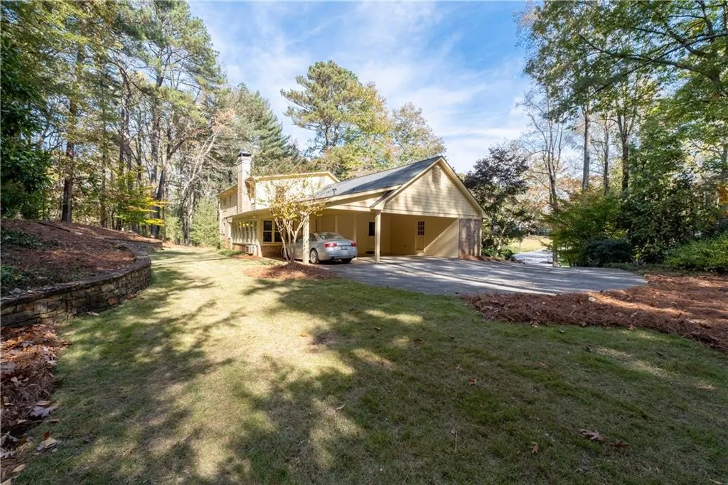 Such a lovely grassy rear yard!