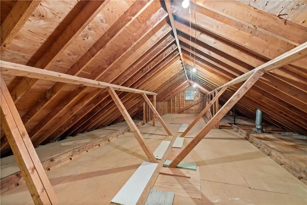 Massive walk-in attic storage!