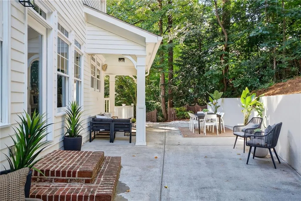 View of patio featuring outdoor dining space