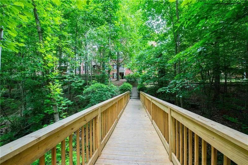 Bridge to dog walk trail